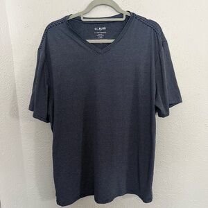 Algo Performance Men’s Striped V Neck T Shirt XL